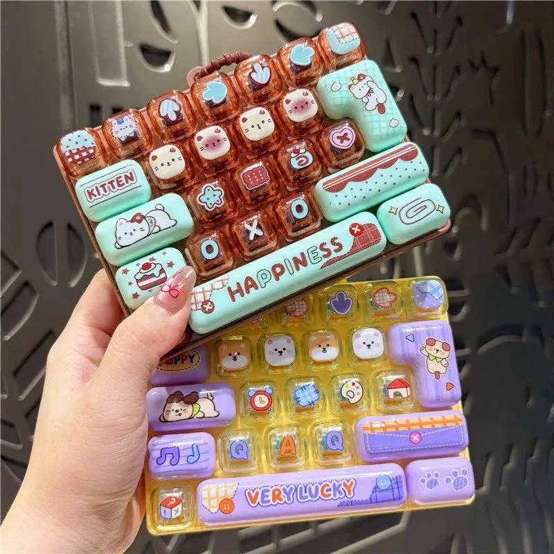 Keyboard Tenkeyless - 26키 캡 키체인 안티 스트레스 키캡