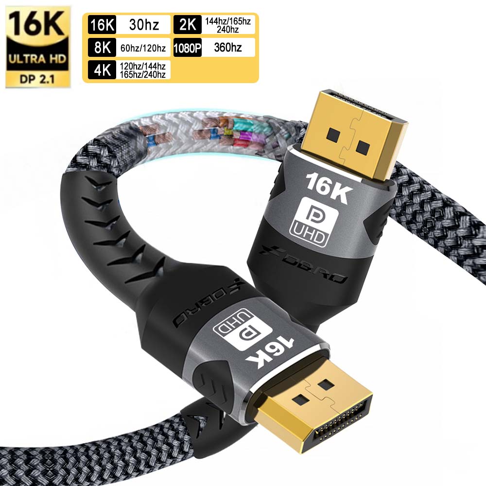 Gaming Speaker 2.1 - DisplayPort 케이블 16K DP 2.1 케이블