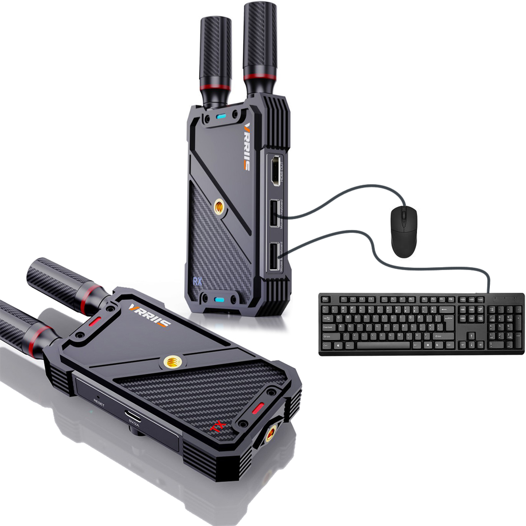 Keyboard Tenkeyless - VRRIIS WL082K 400m 무선 HDMI KVM