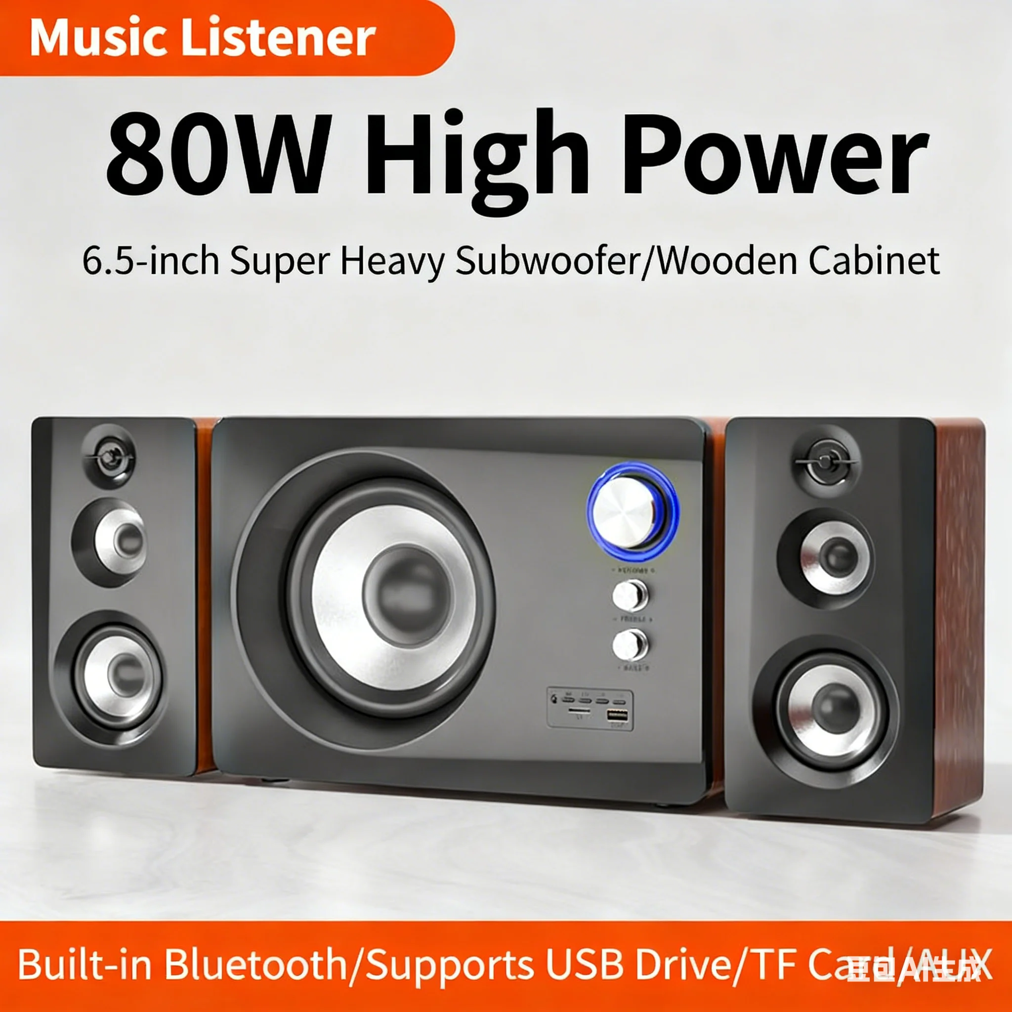 목재 2.1 블루투스 스피커 A-7800 80W 고출력 - Gaming Speaker 2.1 리뷰 및 가격