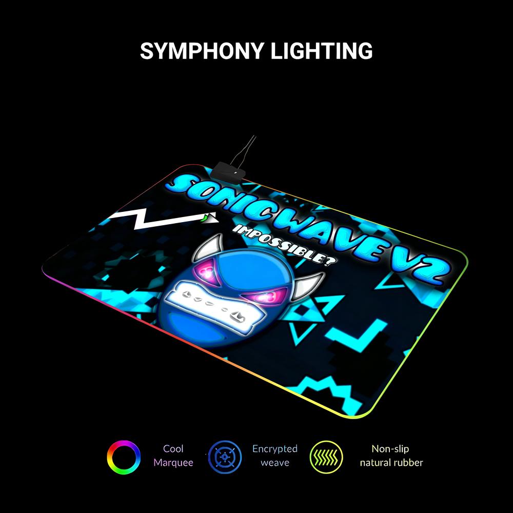 RGB E-스포츠 쿨 마우스 패드 기하학 대시 게임용  - Esports Gaming Laptop 리뷰 및 가격