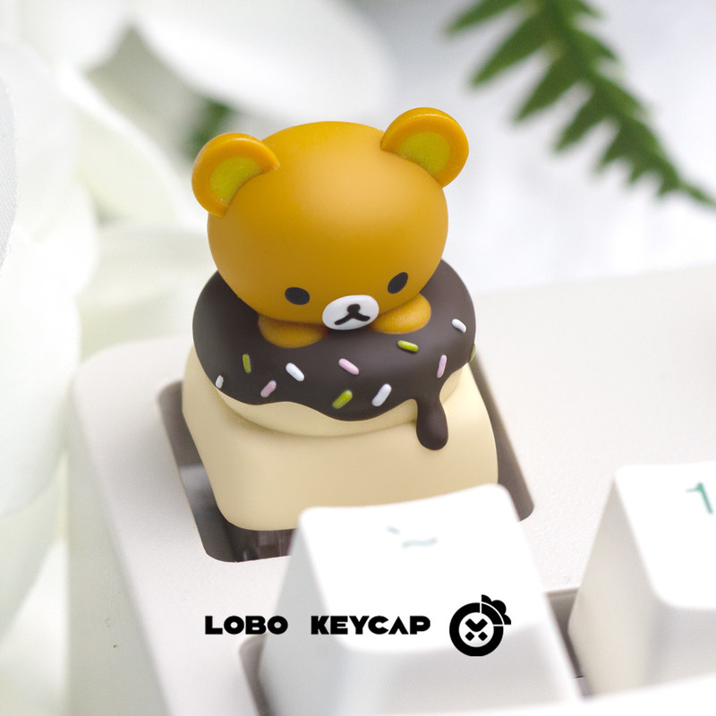 귀여운 리락쿠마 레진 도넛 테마 교체 가능 ESC 키캡 - Keyboard Tenkeyless 리뷰 및 가격