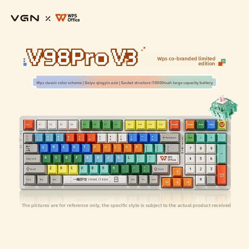 VGN V98Pro V3 맞춤형 e스포츠 기계식 키보드 - Esports Gaming Brands 리뷰 및 가격